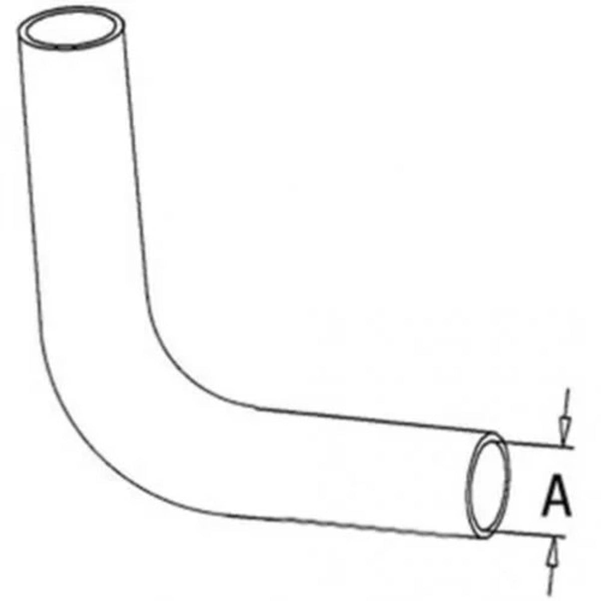 Bethesda Industrial Radiator Hose - Upper fits Ford TW10 TW20 TW30 D8NN8260BB