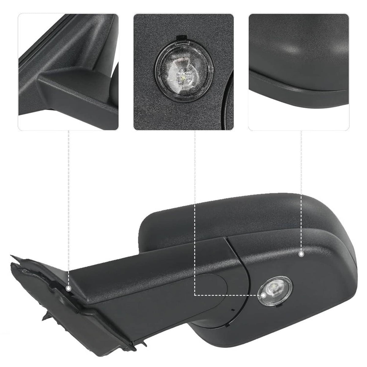 Bethesda Industrial New Left Power Mirror For 2020-2024 Ford Explorer w/ Power Heated Manual Folding