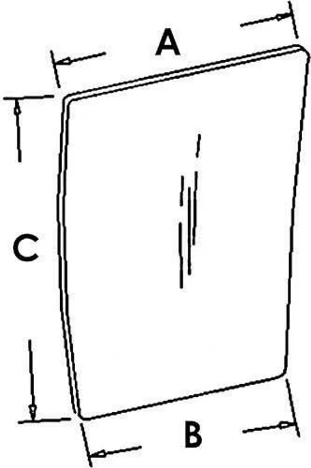 Bethesda Industrial Cab Glass - Lower Right Hand Front Window fits Case IH 7110 7120 7130 1340197C1