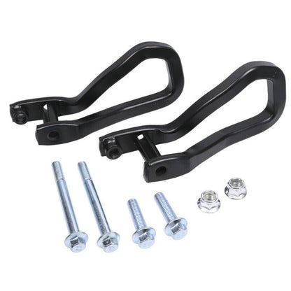Bethesda Industrial 2Pcs Front Tow Recovery Hooks Set w/Bolts For 2019-2021 GMC Sierra 1500 Black