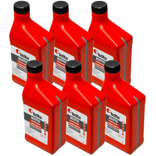 Bethesda Industrial 6PK Genuine OEM RedMax 5988177-04 MaxPro Synthetic Blend 2-Cycle Engine Oil
