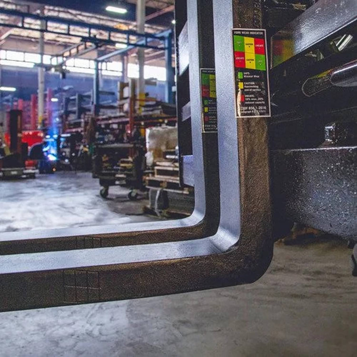 Bethesda Industrial Standard ITA Forklift Forks 96" - 10,000 lbs. 732-5-96-3