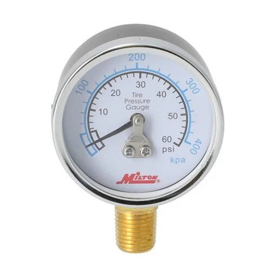 Bethesda Industrial Milton Air Tool Pressure Gauge - Bottom Mount 1/4" NPT 0-60 PSI fits Tools
