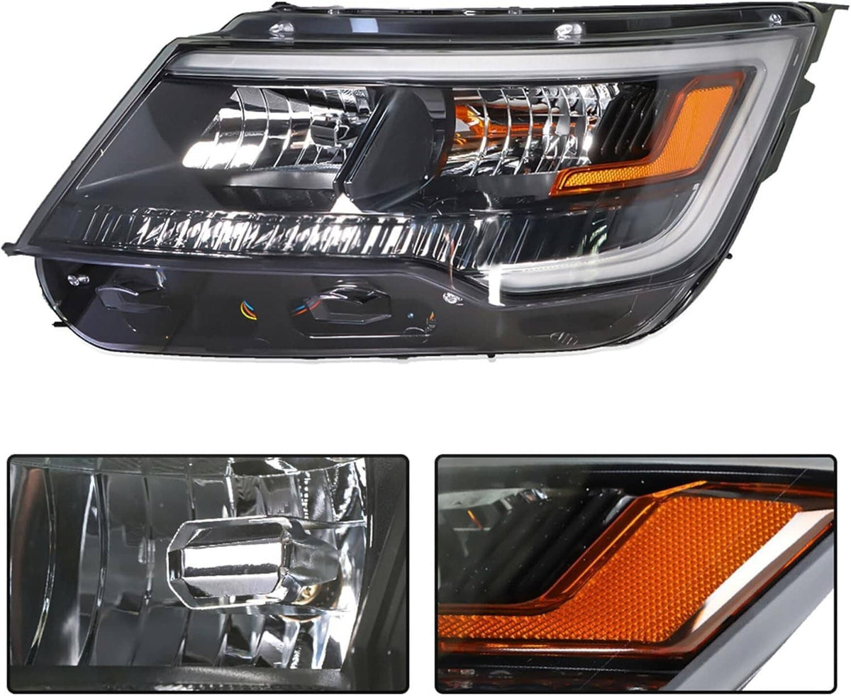 Bethesda Industrial Left & Right Side Headlights Assembly w/LED DRL For 2016-2019 Ford Explorer