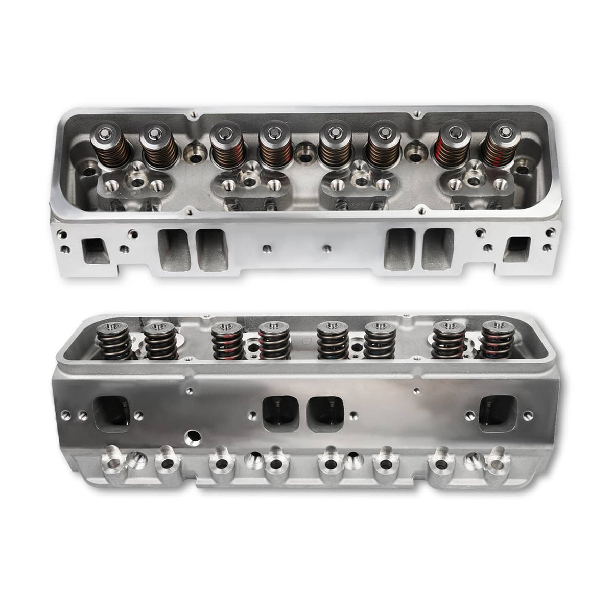 Bethesda Industrial 2x Aluminum Cylinder Heads Fit For SBC Chevy 350 190cc 64cc 2.02/1.60 Angle New
