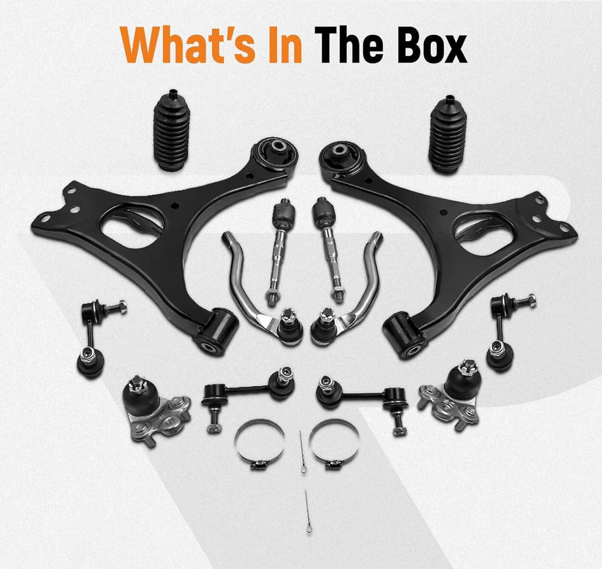 Bethesda Industrial 14Pcs Suspension Kit Front Lower Control Arms for Honda Civic 2006-2011 K620383