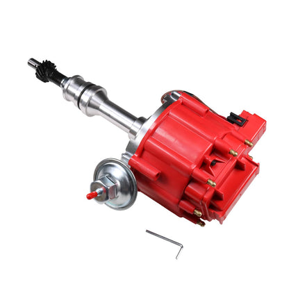 Bethesda Industrial Red HEI Distributor For Ford 351W Windsor w/ 65K Hi-output Coil & Pigtails NEW