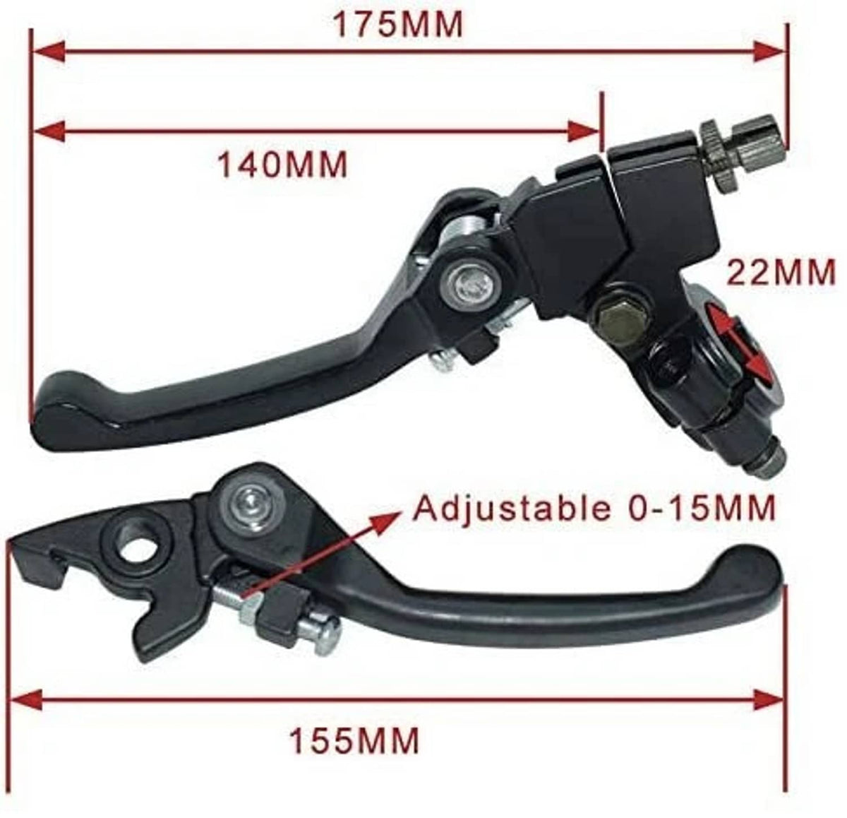Bethesda Industrial Folding Brake Clutch Levers For Dirt Pit Bike KLX110 XR/ CRF50 Apollo 110 125cc