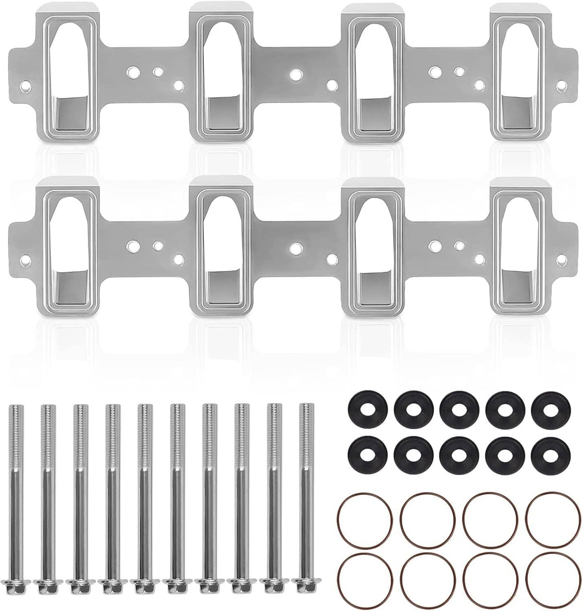 Bethesda Industrial For LS Cathedral Port Cylinder Head to Rectangle Port Intake Manifold Adapters