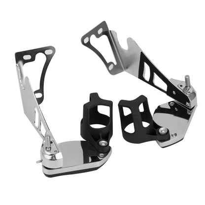 Bethesda Industrial Rear Passenger Armrests with Adjustable Cup Holders For Harley Touring 1997-2013