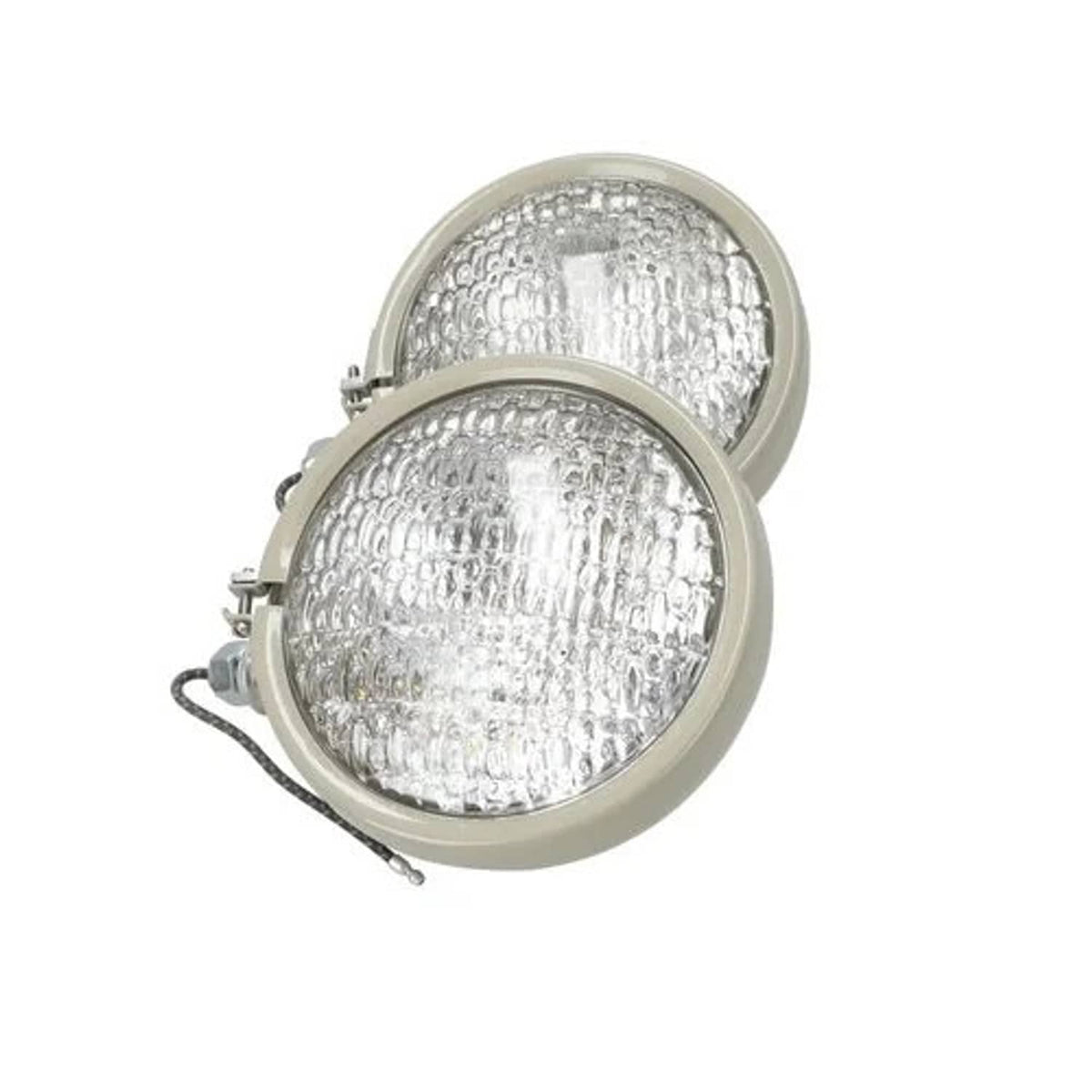 Bethesda Industrial Headlight Assembly Set - 12V Round Tract-O-Lite Restoration Quality