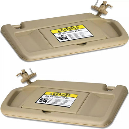 Bethesda Industrial 2Pcs Beige Sun Visor Left & Right Visor Kit For 2006-2011 Honda Civic Visors