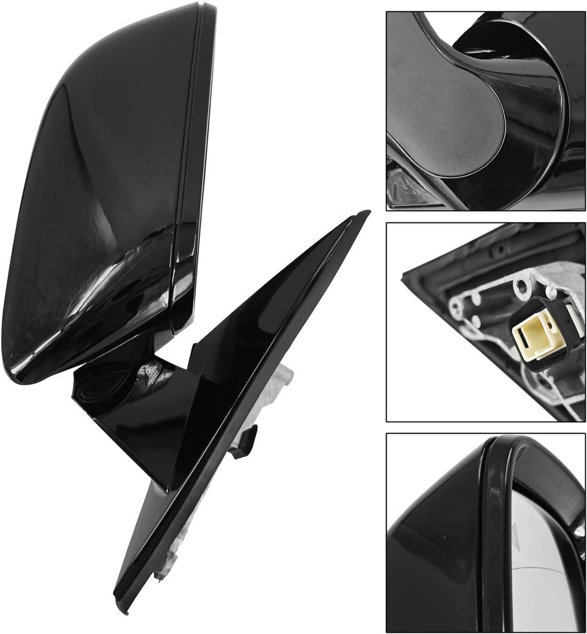 Bethesda Industrial Fits BMW 320i 330i 330e 2019-2023 Passenger Right Mirror With Blind Spot Black