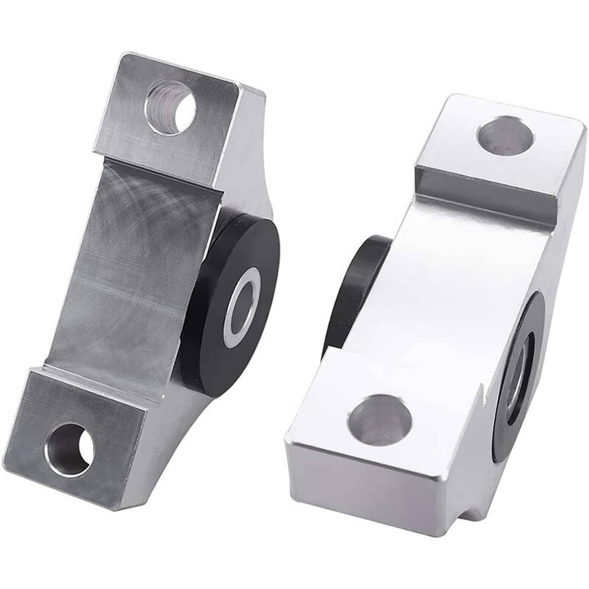 Bethesda Industrial 2 Bolt Engine Motor Mount Kit For 1996-00 Civic EK B16 B20 D16 B D Chrome Billet