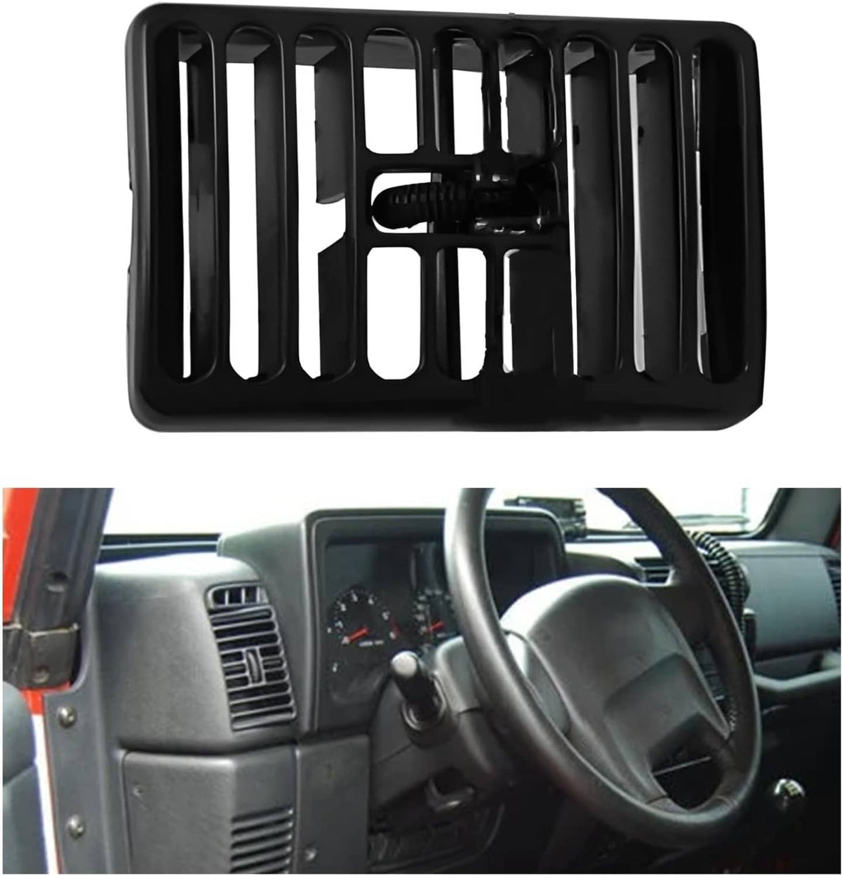 Bethesda Industrial Dashboard Air Vent Driver or Passenger for 1997-2006 Jeep Wrangler TJ 5DP54TAZ