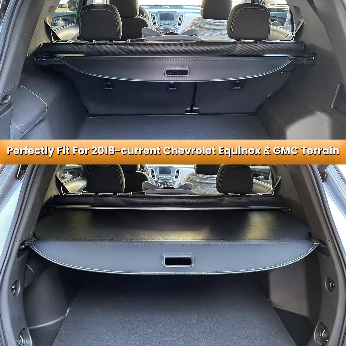 Bethesda Industrial Trunk Cargo Cover for Chevy Chevrolet Equinox GMC Terrain 18-25 Retractable Rear