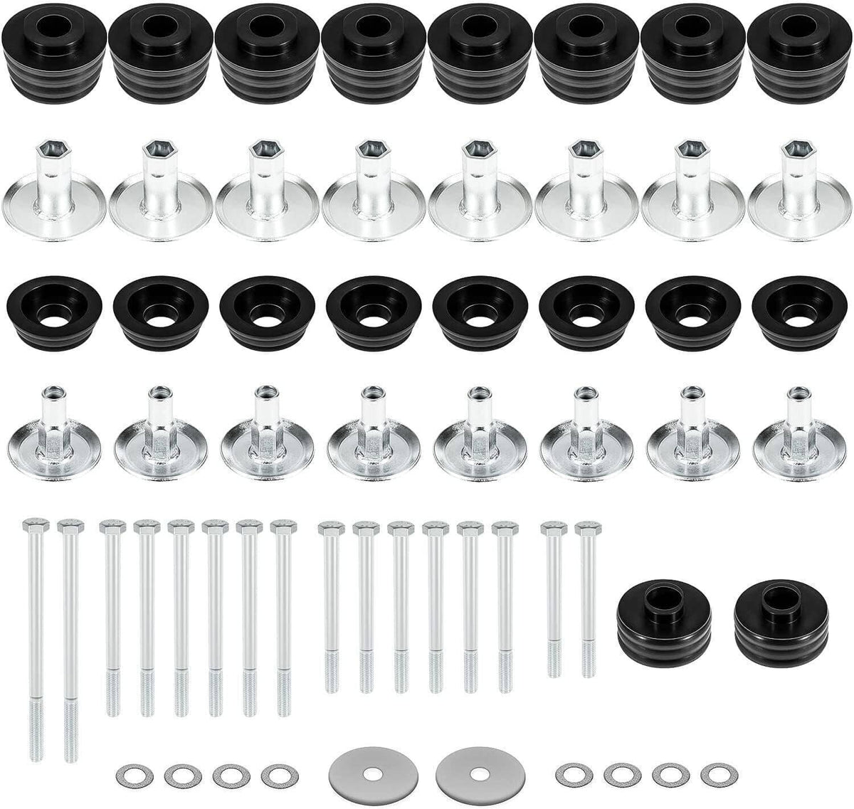 Bethesda Industrial KF04060BK Body Cab Mount Bushing Kit For Ford F250 F350 Super Duty 2/4WD 2008-16
