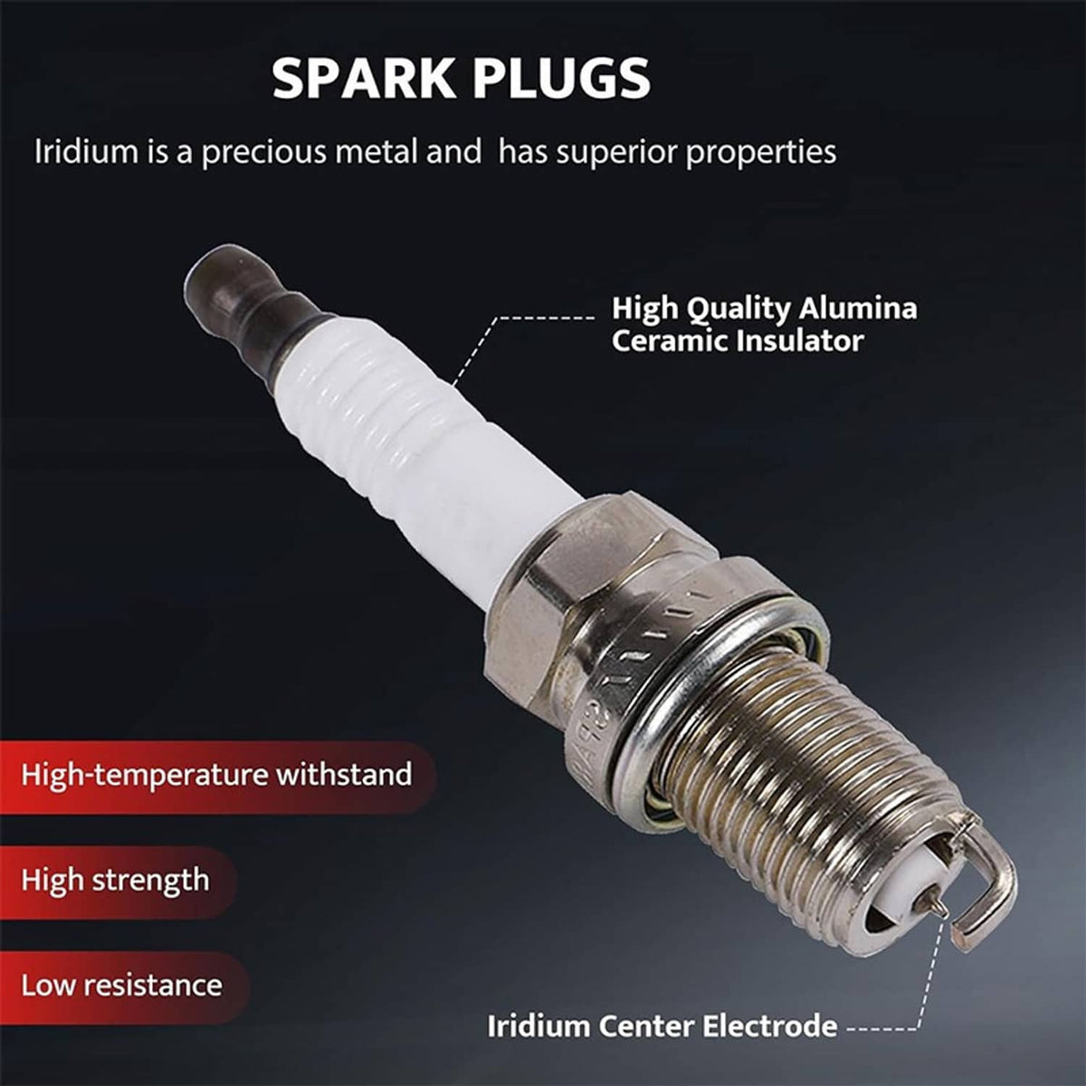 Bethesda Industrial 4PCS Ignition Coil Spark Plug For 09-19 Toyota Camry RAV4 Avalon L4 2.5L UF487