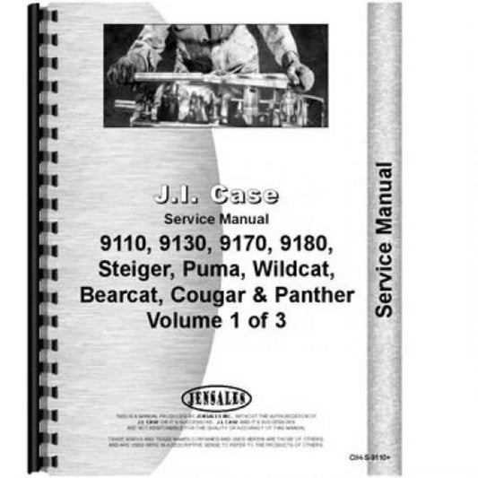 Bethesda Industrial Service Manual fits Case IH 9180 9110 9130 9150 9170