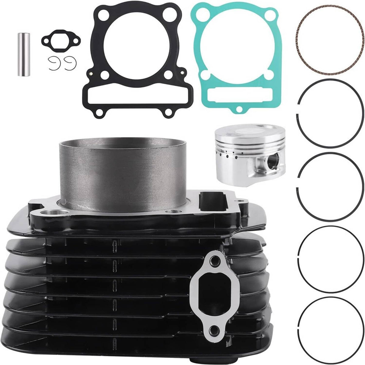 Bethesda Industrial Cylinder Piston Gasket Top End Rebuild Kit For 1987-2004 Yamaha Warrior YFM350