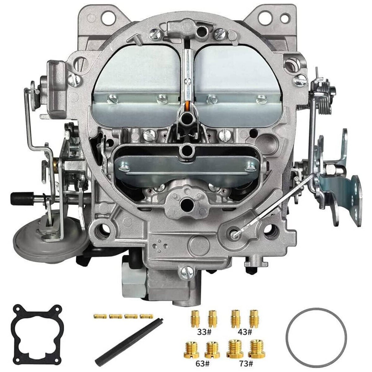Bethesda Industrial 4 Barrel 4MV Rochester Quadrajet Carburetor For Chevy 327 350 427 454 750 CFM