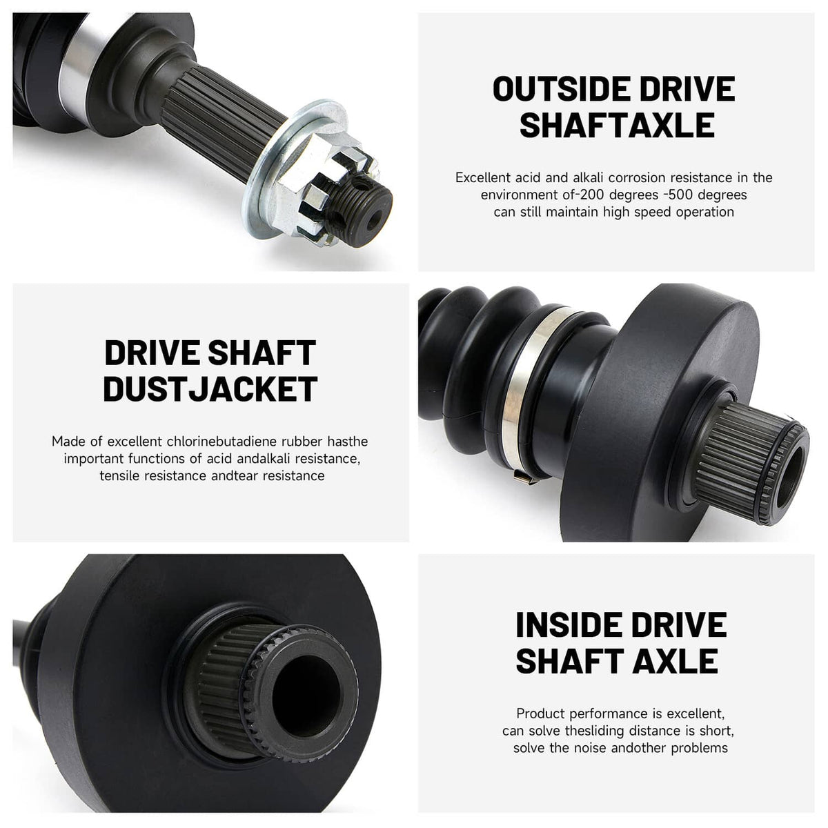 Bethesda Industrial For Suzuki King Quad LTA 450 500 750 64901-31G41 2Pcs Rear CV Axle Drive Shaft