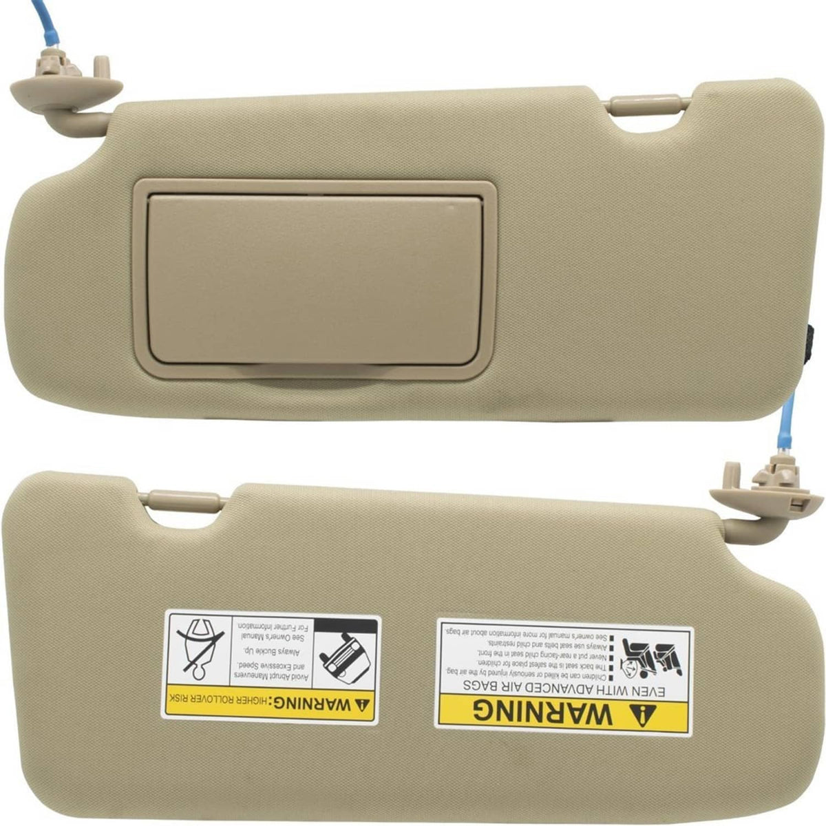 Bethesda Industrial Left Driver Side Sun Visor Beige w/Mirror & Light For 2017-2022 Honda CR-V CRV