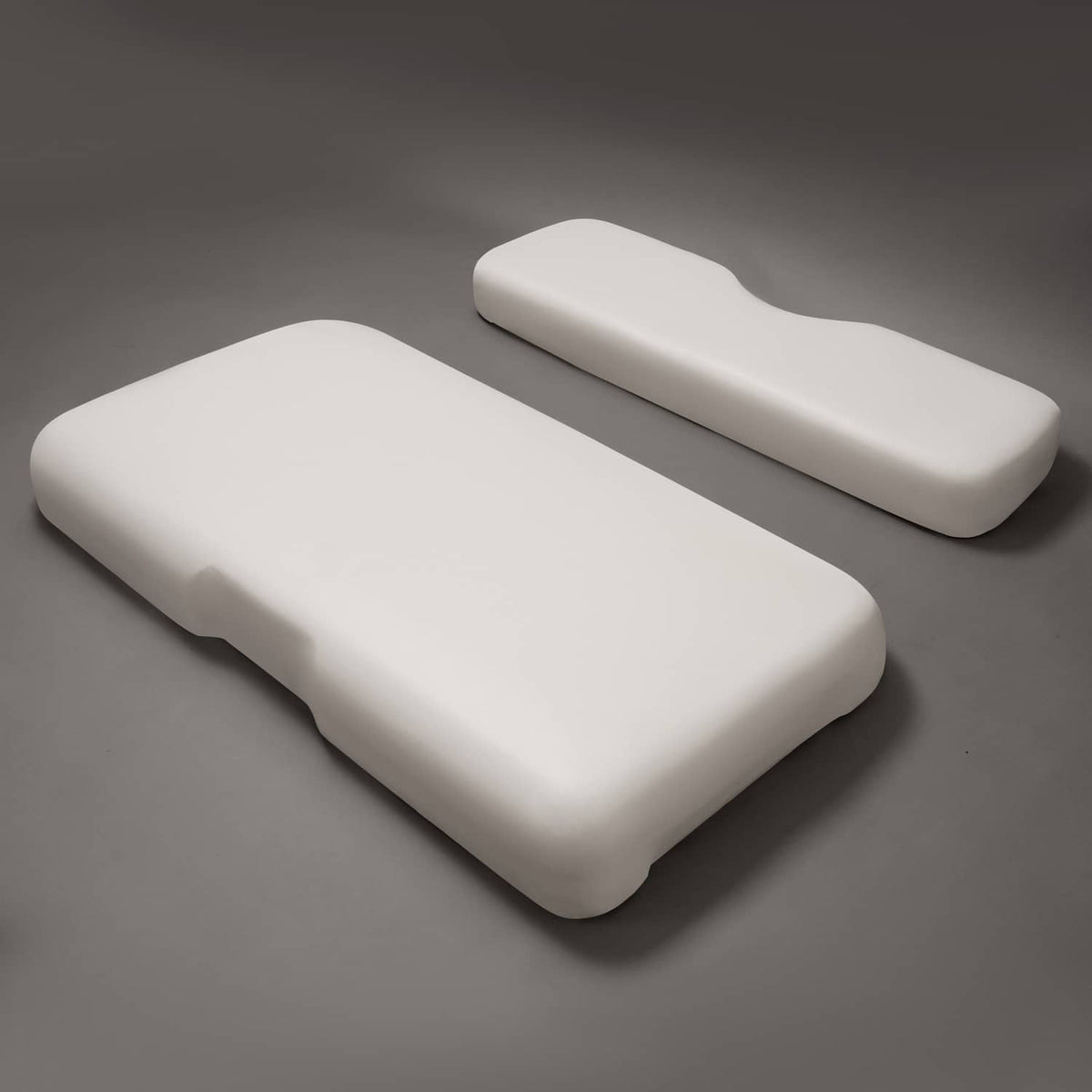 Bethesda Industrial White Golf Cart Front Seat Bottom Cushion Backrest For EZGO RXV 2008-Up Models