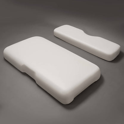 Bethesda Industrial White Golf Cart Front Seat Bottom Cushion Backrest For EZGO RXV 2008-Up Models