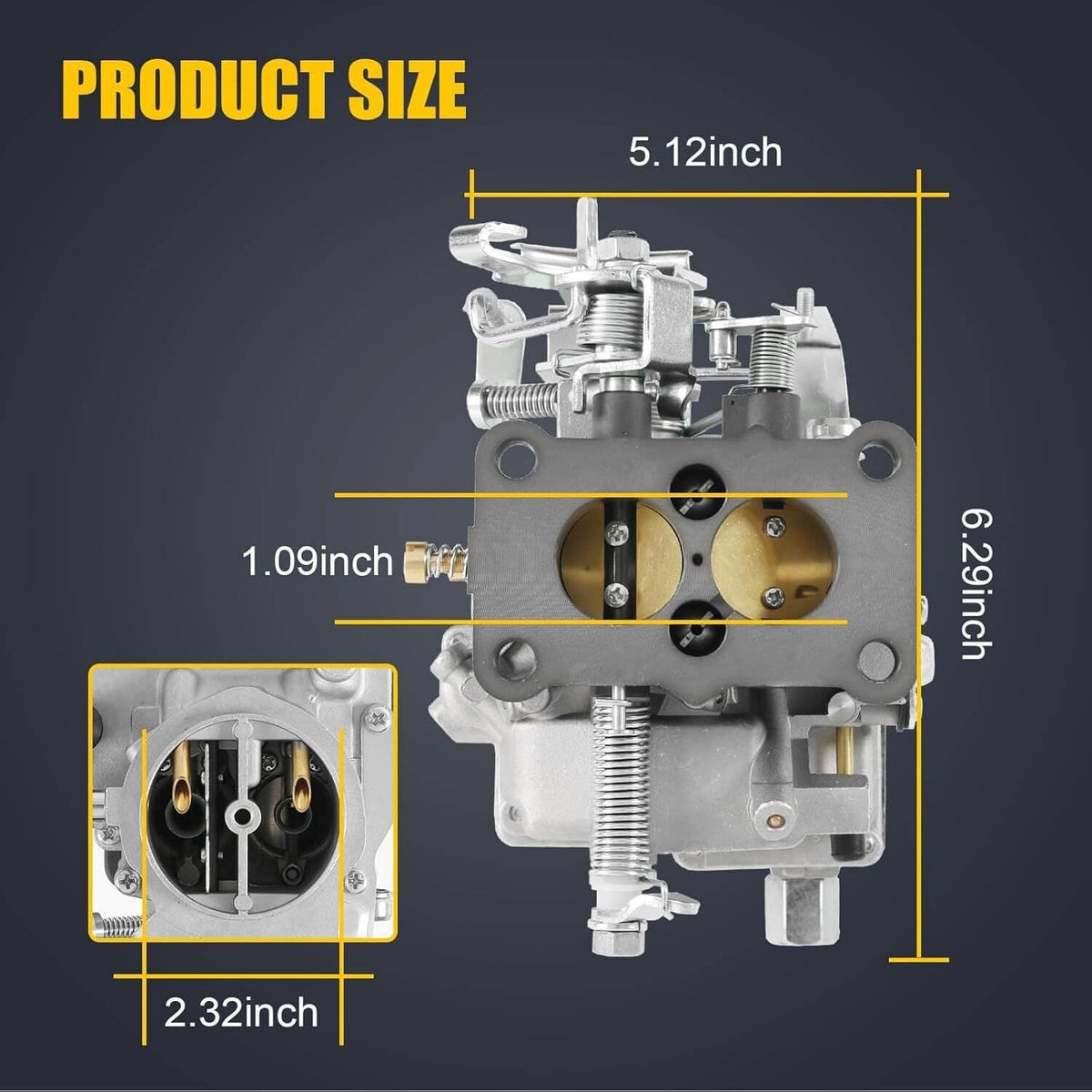 Bethesda Industrial 2 Barrel Carburetor Carb For 1986-1988 Suzuki Samurai 1.3L Engine Model Toy-250