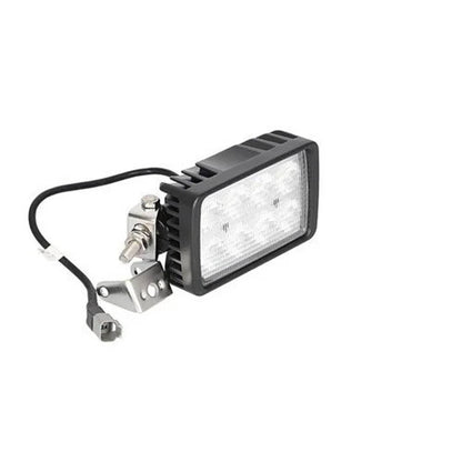 Bethesda Industrial LED Work Light 40W Rectangular Swivel Side Post Mount Flood Beam
