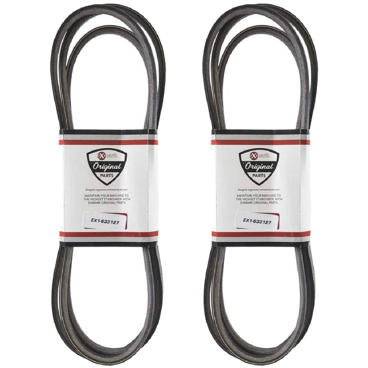 Bethesda Industrial 2PK Genuine OEM Exmark 1-633127-SL Blade Drive Belt for Lazer Z 60” Decks