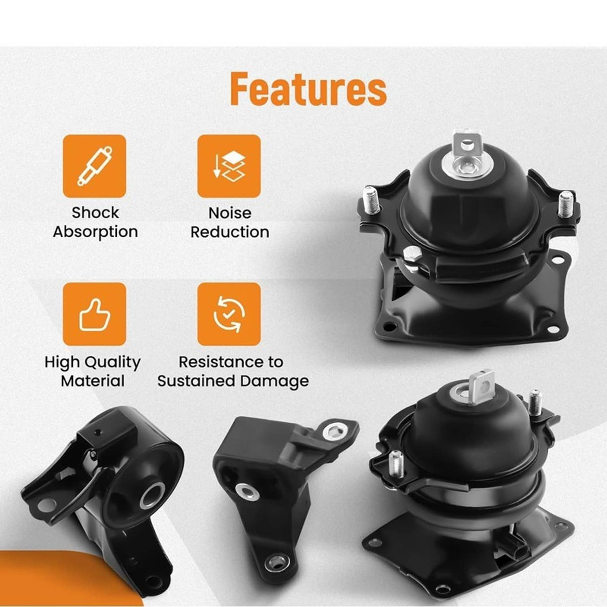 Bethesda Industrial 4Pcs Motor & Trans Mount for 2011-2017 Honda Odyssey 3.5L V6 A4575EL 50850STXA04