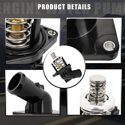Bethesda Industrial Water Pump w/Thermostat for 2014-2020 Chevy Silverado 1500 GMC Sierra Cadillac