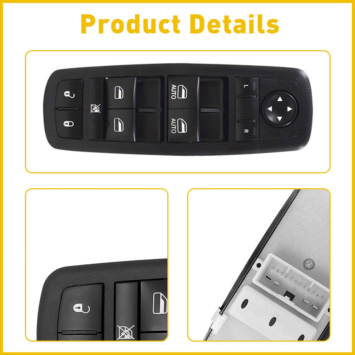 Bethesda Industrial 68086693AC For Jeep Grand Cherokee Dodge Car Power Window Master Control Switch
