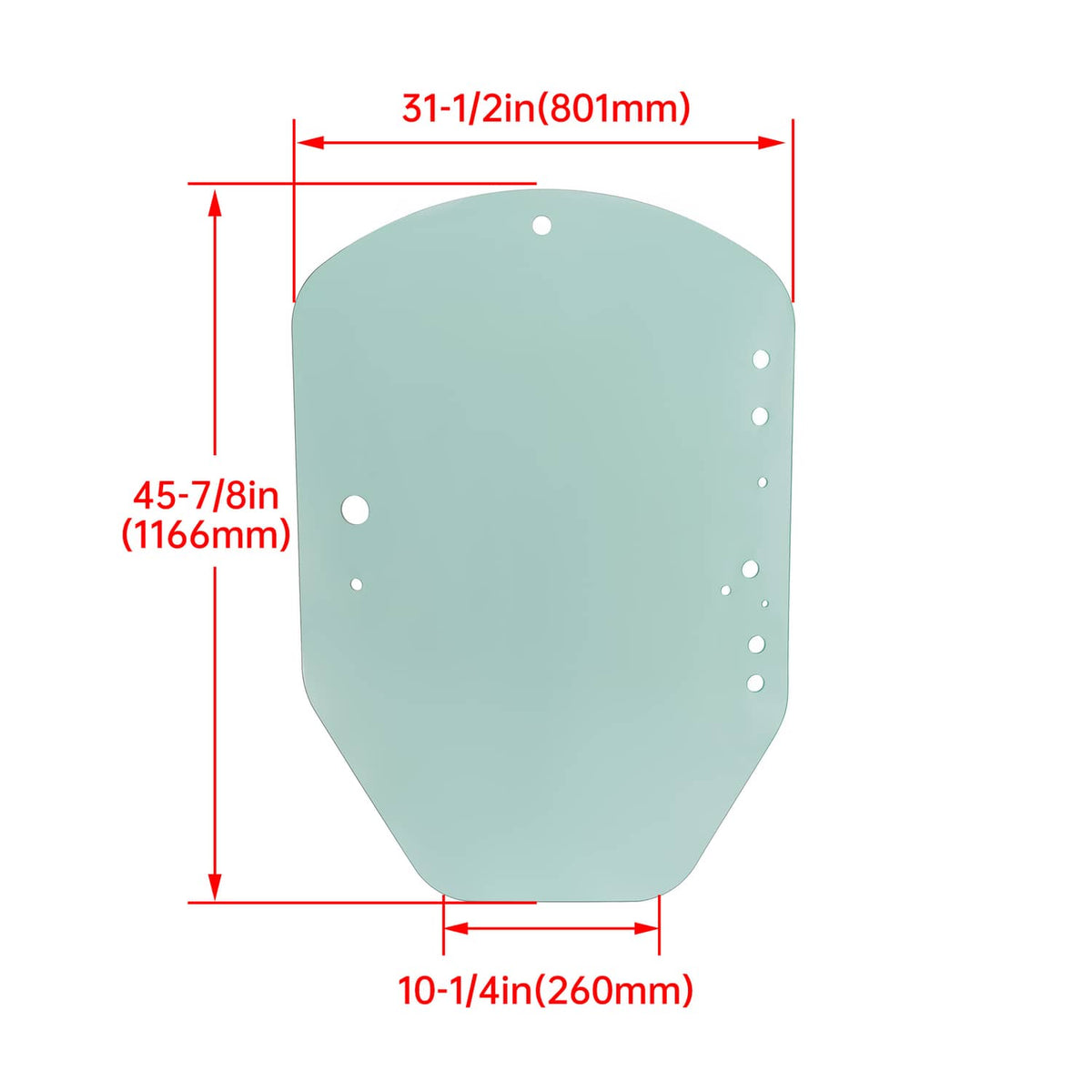 Bethesda Industrial Clear Door Glass #T312628 For John Deere Skid Steer / Track Loader D / E Series
