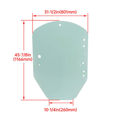 Bethesda Industrial Clear Door Glass #T312628 For John Deere Skid Steer / Track Loader D / E Series