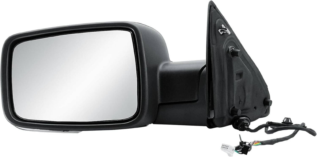 Bethesda Industrial Left / Driver Manual Fold+Heated+Temp Sensor Mirror For 2013-2019 Dodge Ram 1500