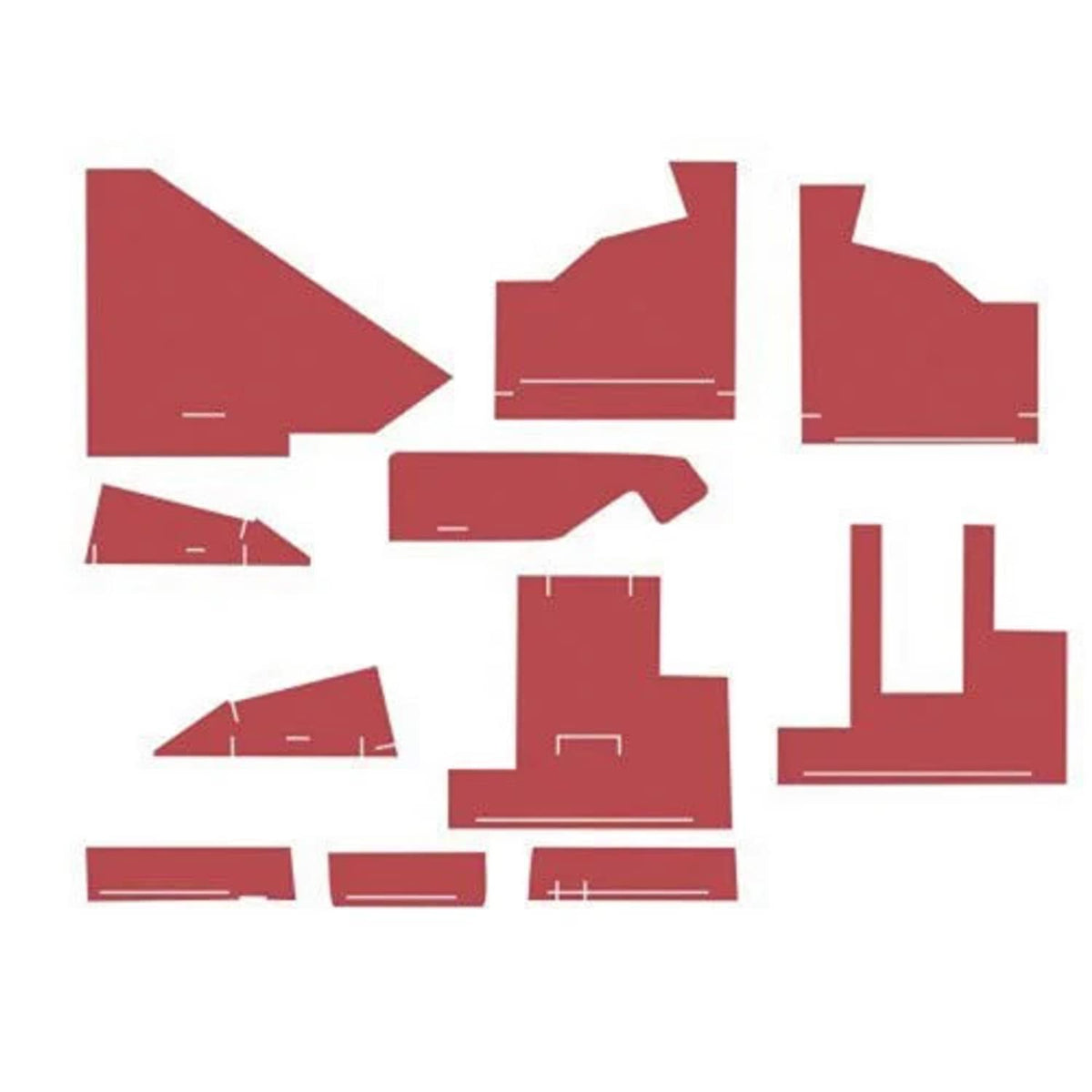 Bethesda Industrial Cab Foam Kit with Headliner Red Material fits White 2-105 2-85