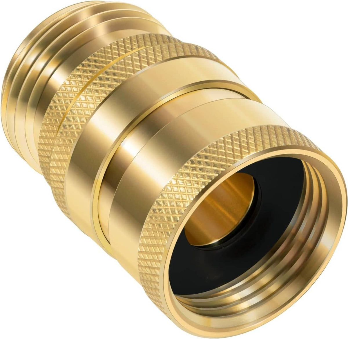 Bethesda Industrial Hose Quick Disconnect Set Brass 3/4” GHT Male x Female Replace for Dramm 22729