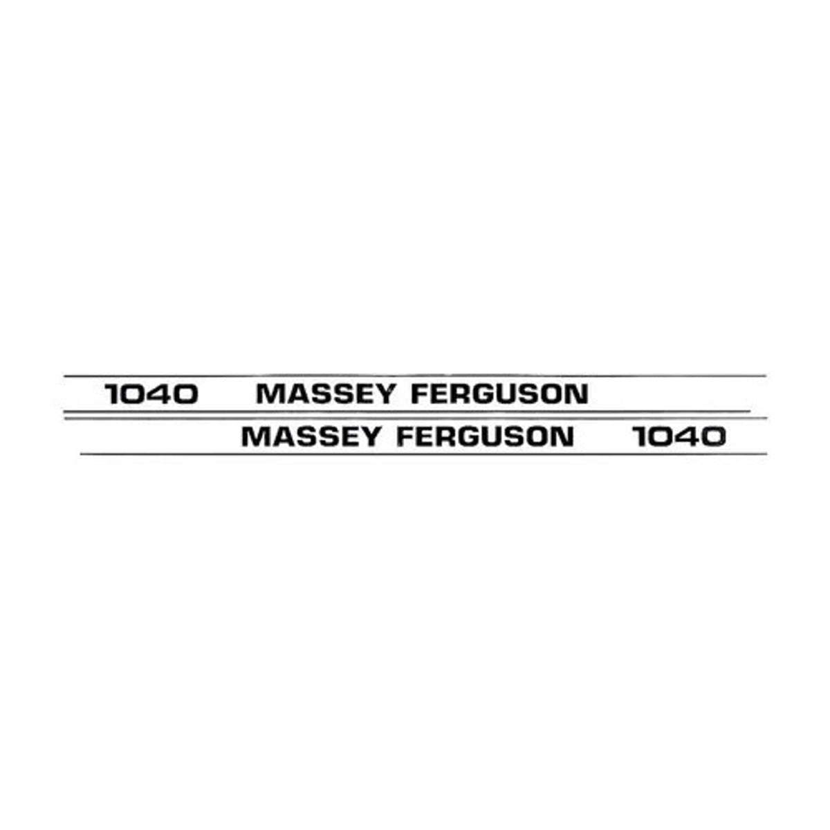 Bethesda Industrial Hood Decal Set fits Massey Ferguson 1040 3435637M1 3435636M1