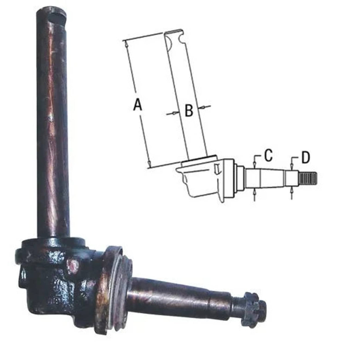 Bethesda Industrial Spindle - Left Hand fits International B275 B414 354 364 434 3043864R1