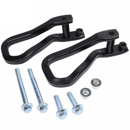 Bethesda Industrial 2Pcs Front Tow Recovery Hooks Set w/Bolts For 2019-2021 GMC Sierra 1500 Black