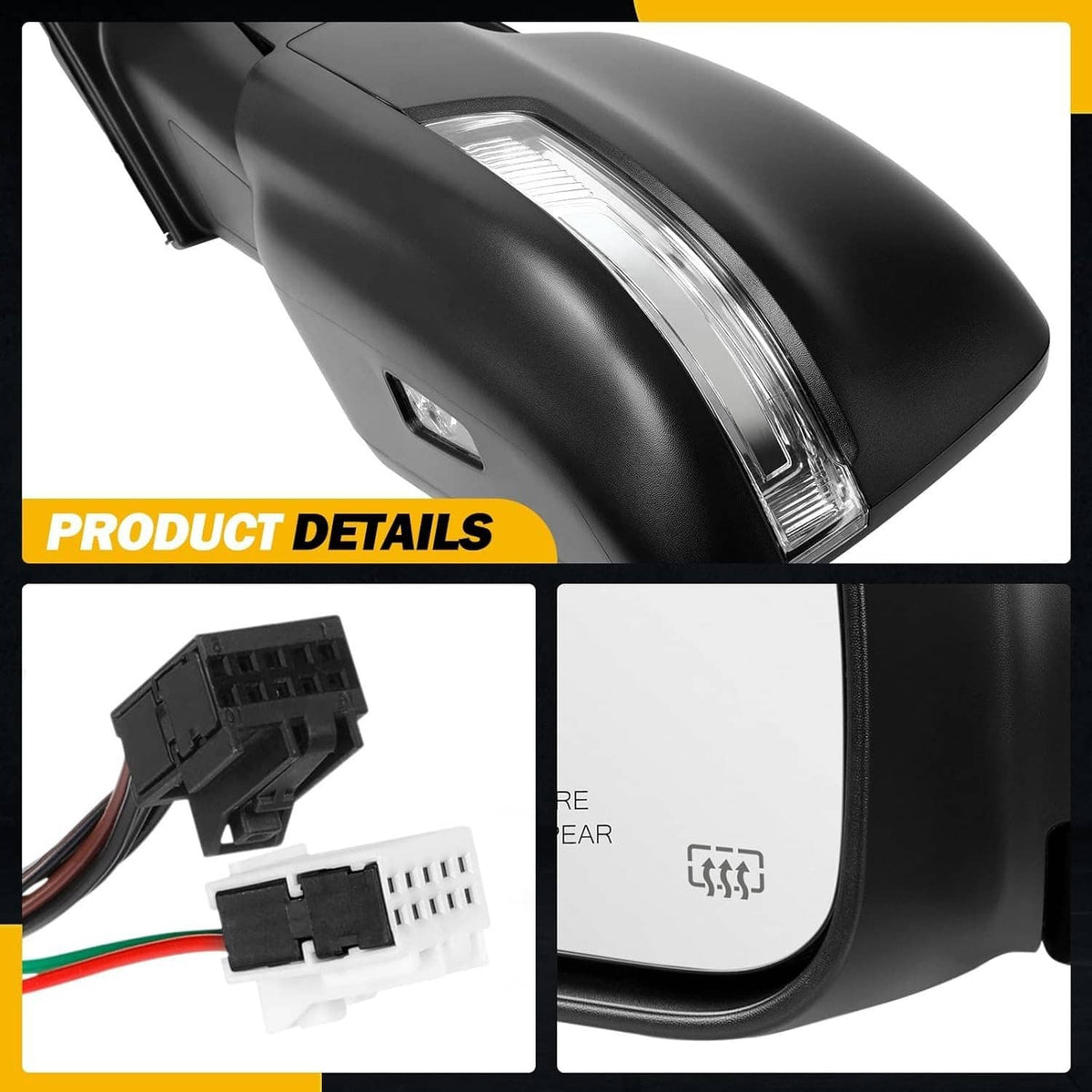 Bethesda Industrial Left Driver Side Mirror Heated Power Folding For 2019-2024 Ram 1500 68462769AB