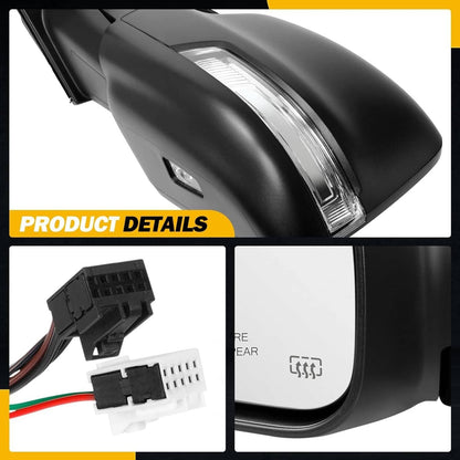 Bethesda Industrial Left Driver Side Mirror Heated Power Folding For 2019-2024 Ram 1500 68462769AB