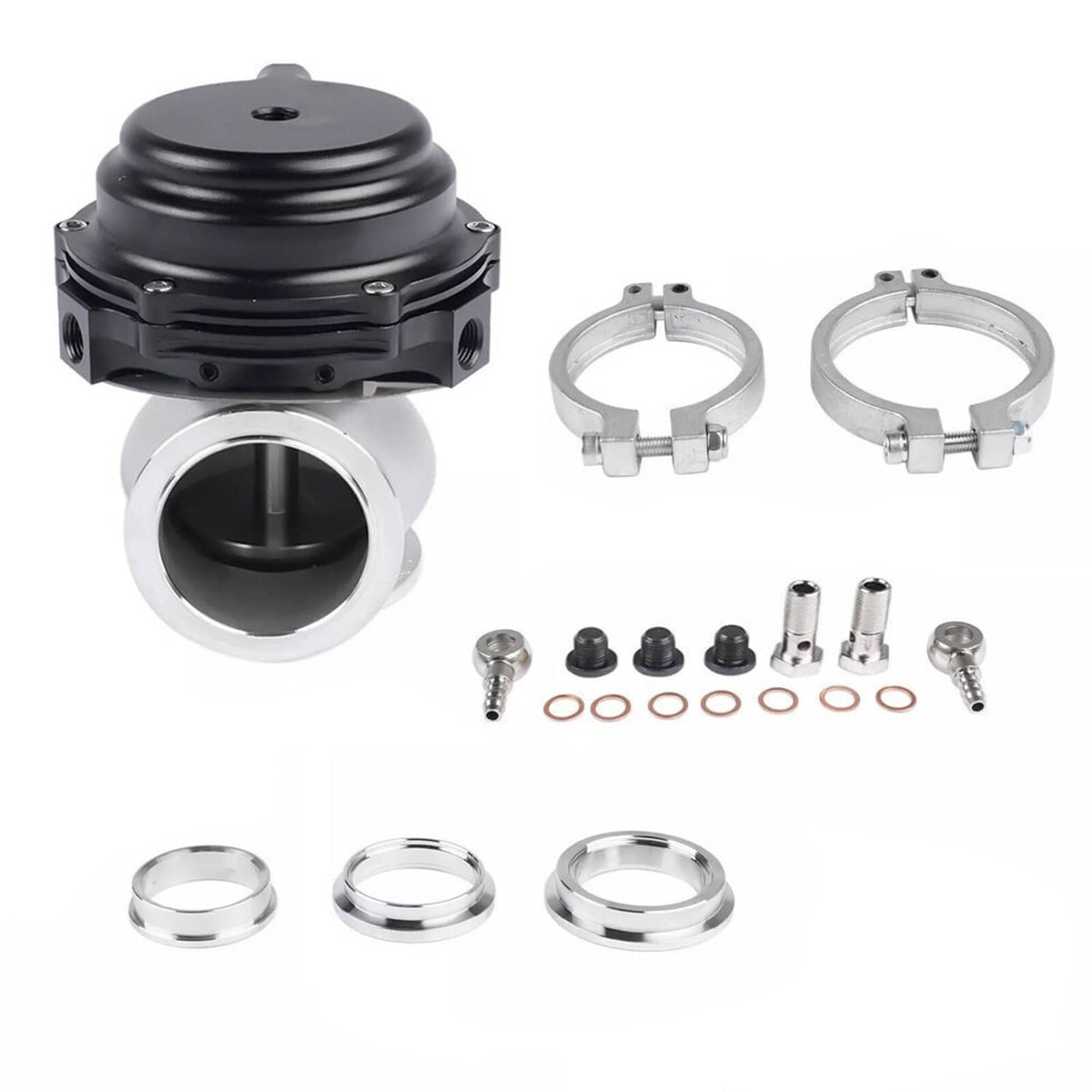 Bethesda Industrial 38MM Universal Wastegate External Turbo W/ TIAL V-Band Flange Spring MV-R 14PSI