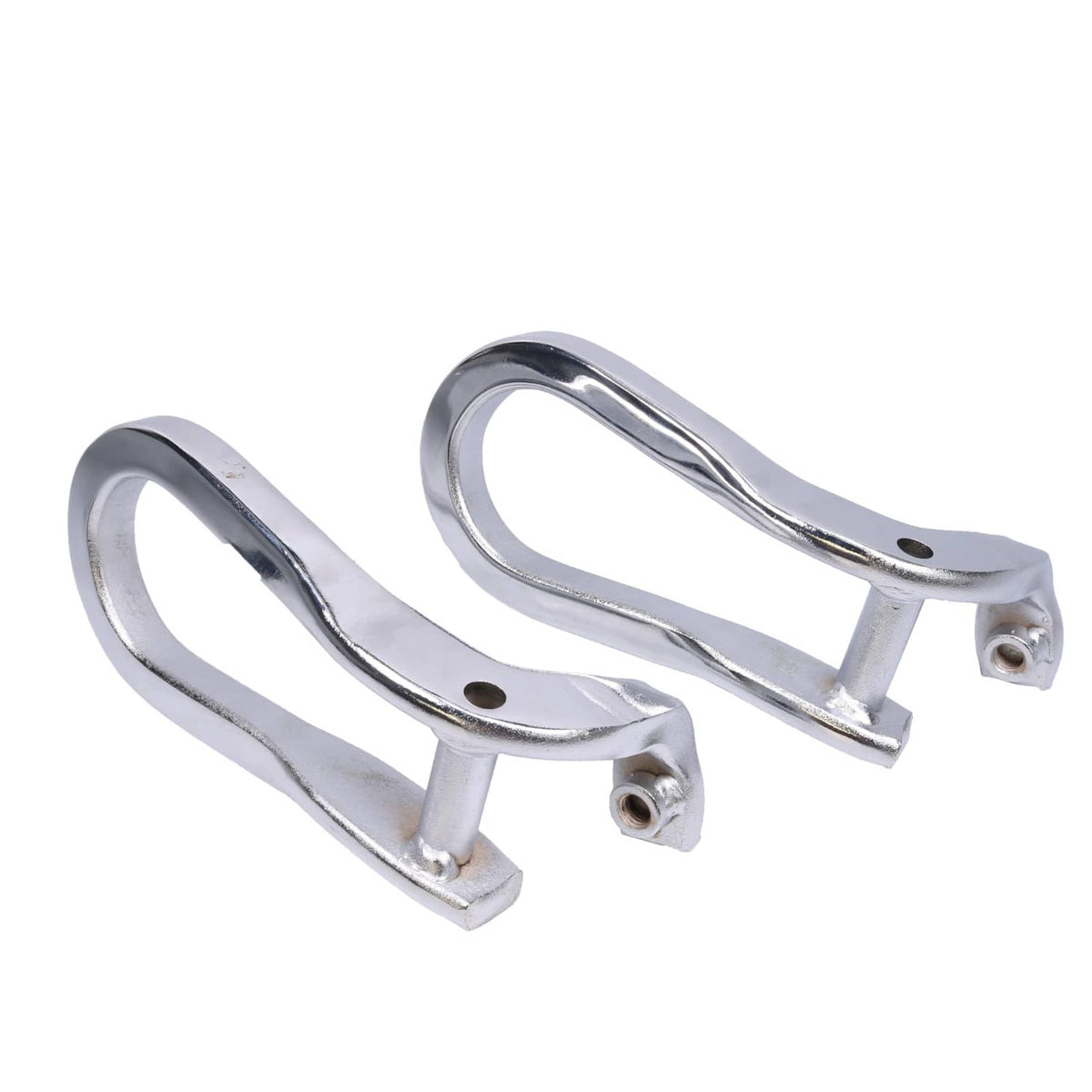 Bethesda Industrial Pair Chrome Tow Hooks Kit 84072464 For 2015-2019 Silverado Sierra 2500HD& 3500HD