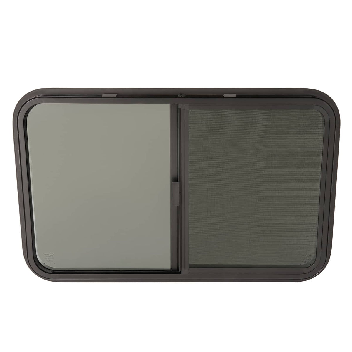 Bethesda Industrial 35"W x 22"H RV Window Horizontal Slider W/ Screen Trim Ring For RV Cargo Trailer