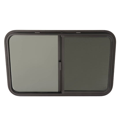 Bethesda Industrial 35"W x 22"H RV Window Horizontal Slider W/ Screen Trim Ring For RV Cargo Trailer