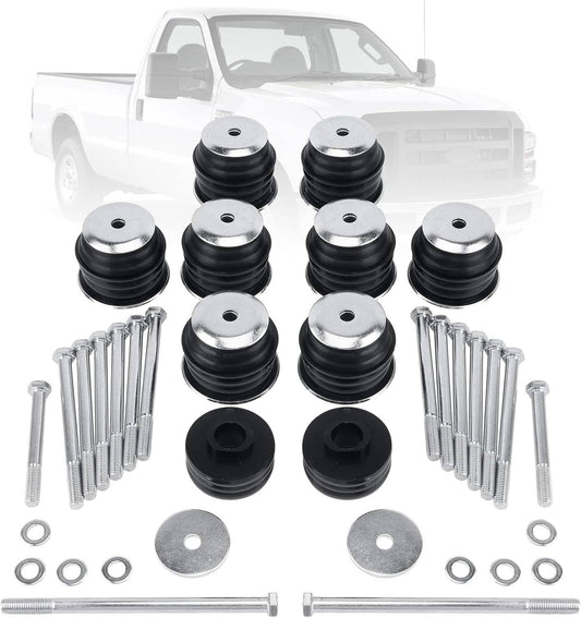 Bethesda Industrial Body Cab Mount Bushings Kits KF04058BK for 99-07 Ford F250 F350 Super Duty Black